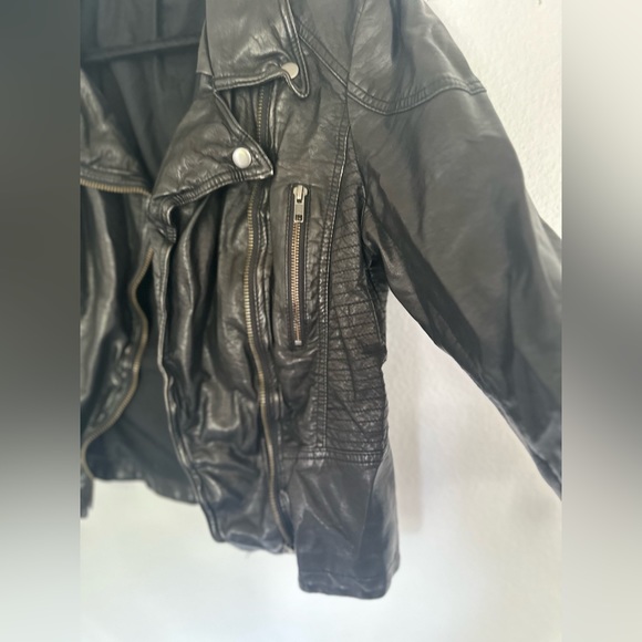Black Free People leather jacket - Picture 6 of 6